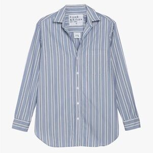 Frank & Eileen Blue Striped Women's Top